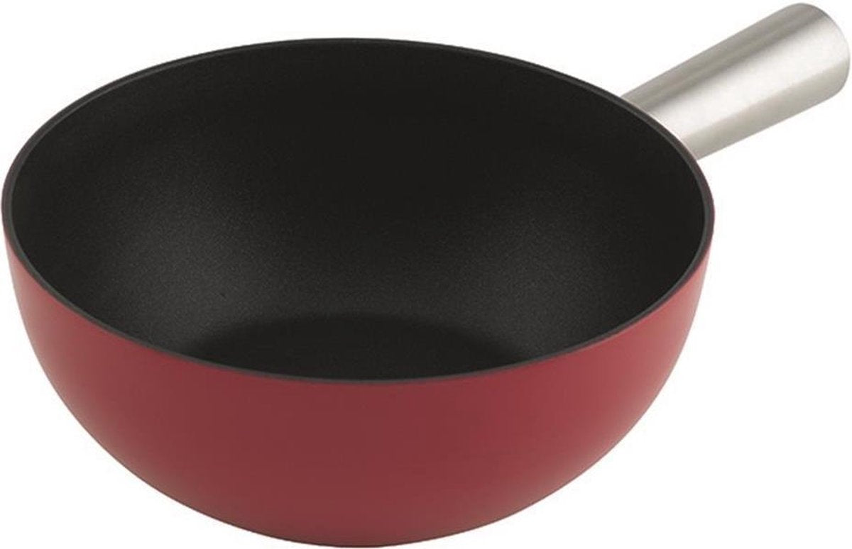 Kuhn Rikon fonduepan / caquelon aluminium 22 cm - rood