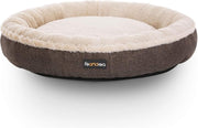 Stoffen hondenmand | Bruin & wit | Antislip | 55cm x 12cm | Hondenkussen | Hondenbed | Kattenmand