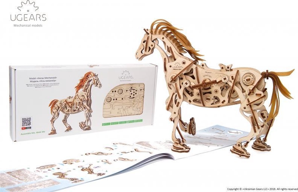 U Gears modelbouw hout PAARD