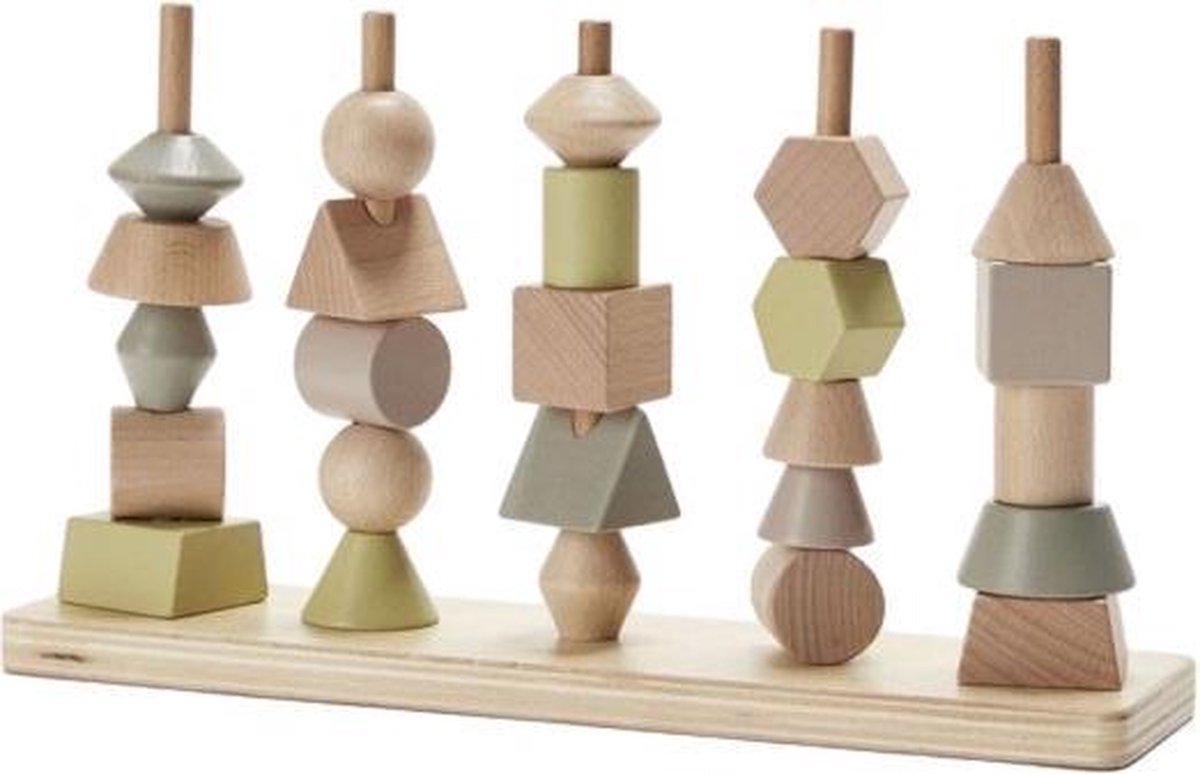 Byastrup Stapelspel Junior 30 Cm Hout Lichtbruin 3-delig