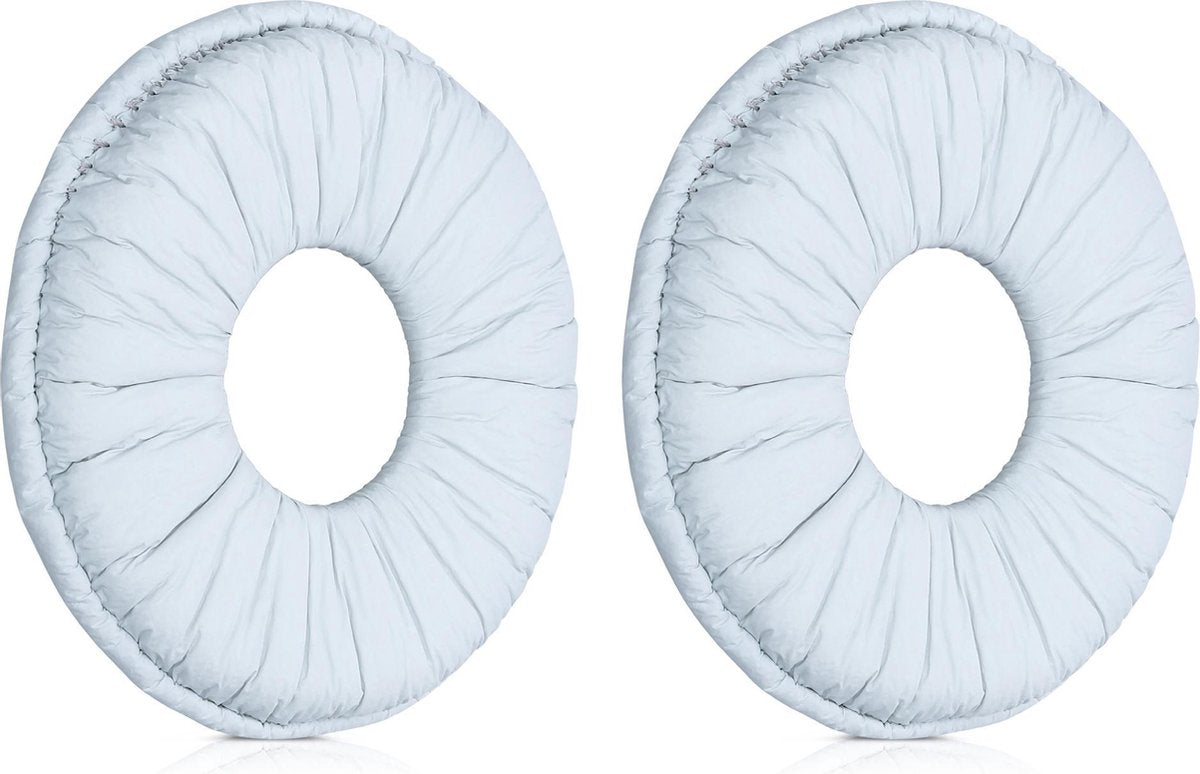 kwmobile 2x oorkussens voor Sony MDR-ZX110 / MDR-ZX310 koptelefoons - imitatieleer - voor over-ear-koptelefoon - grijs
