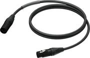 Procab / Neutrik PRD955 5-pins XLR (m) - 5-pins XLR (v) DMX kabel - 1 meter