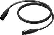 Procab / Neutrik PRD953 3-pins XLR (m) - 3-pins XLR (v) DMX kabel - 3 meter