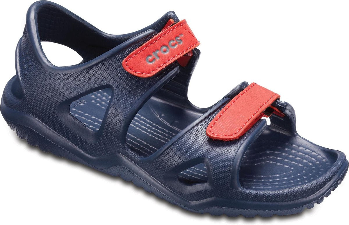 Crocs Swiftwater River Sandal  Sandalen - Maat 30/31 - Unisex - navy/rood