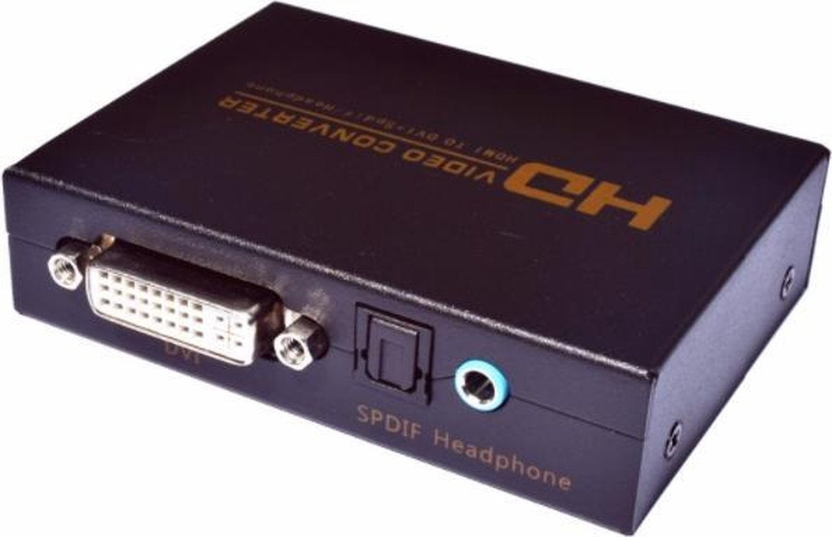 Coretek HDMI naar DVI-I Dual Link + Audio converter