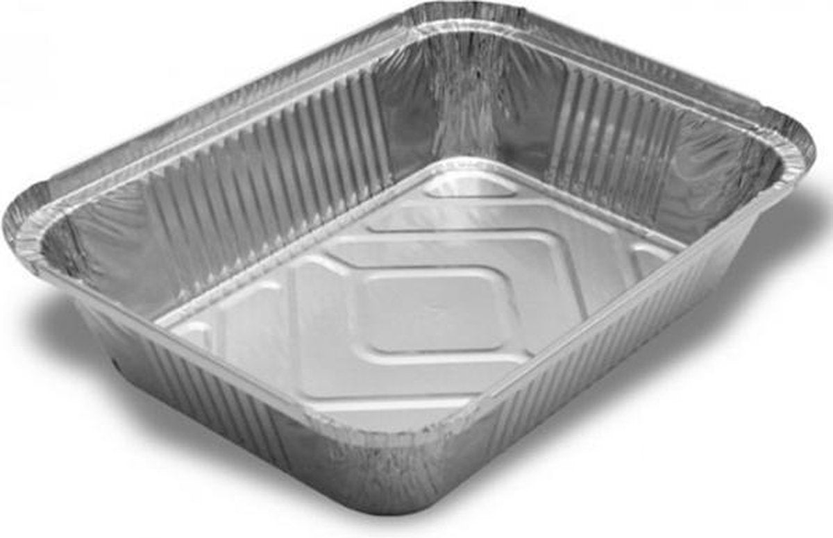 VOORDEELPAK: 5 Pakjes van Aluminium rechthoekige voedsel containers
