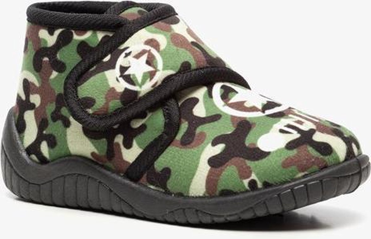 Thu!s kinder camouflage pantoffels - Groen - Maat 27