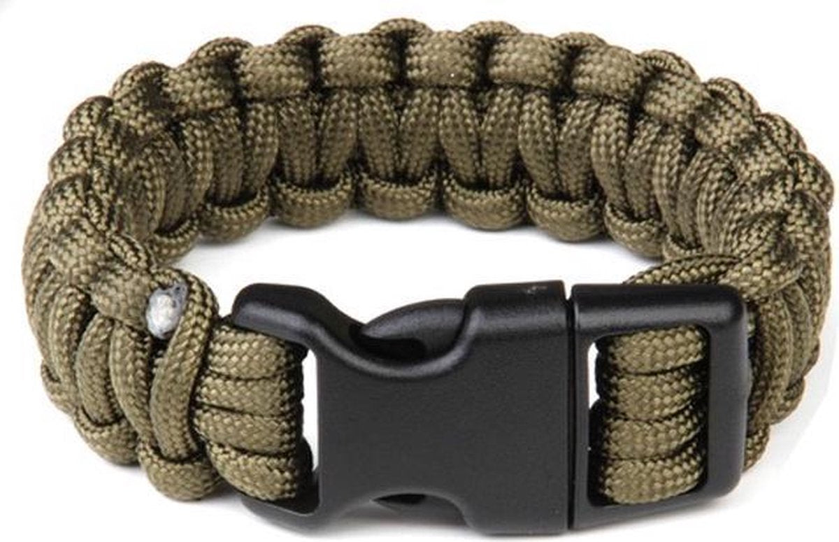 Paracord bracelet K2016B 8inch groen