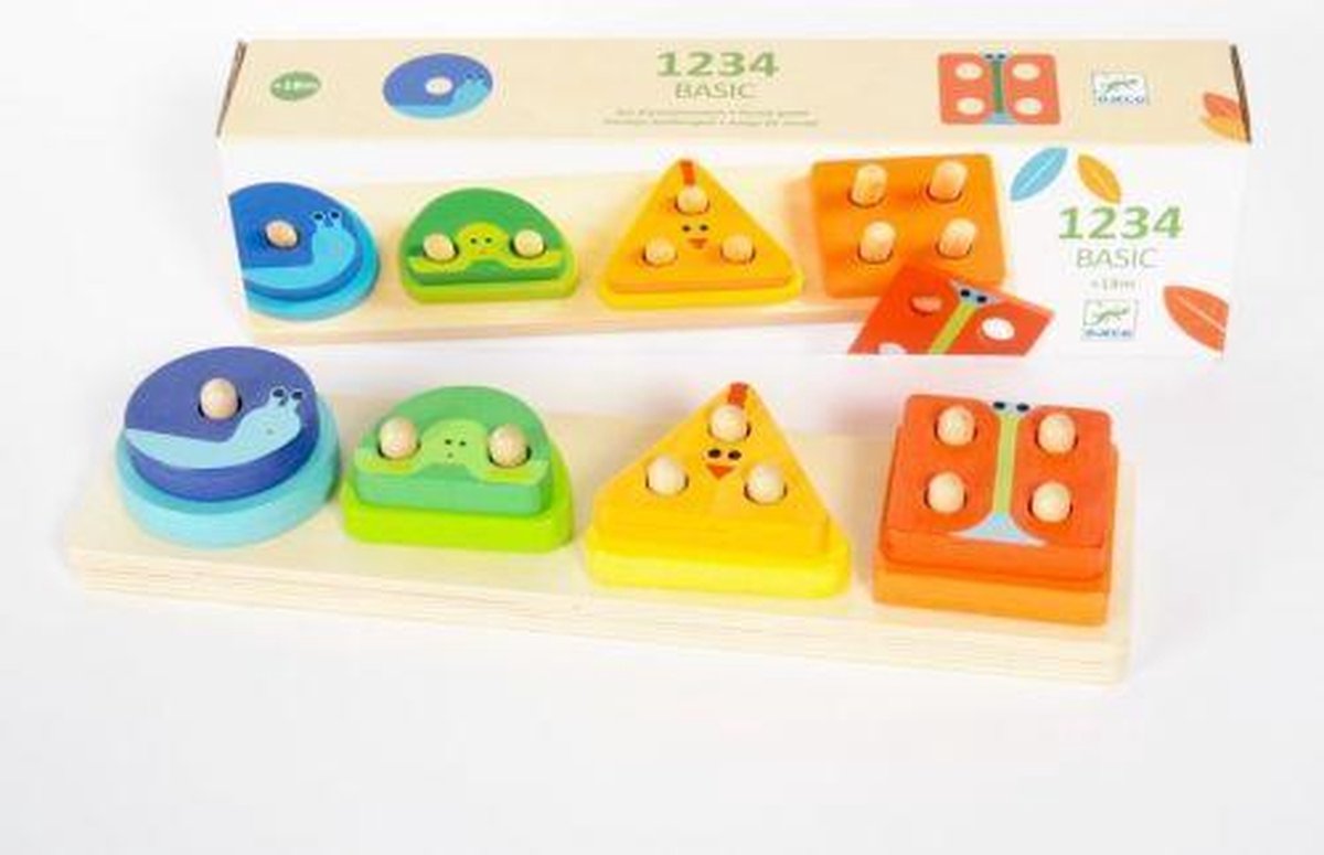 Djeco - Puzzel 1234Basic - 18m+
