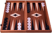 Mahony  Backgammon spel - Luxe - 38x20cm Pearl Stenen  Top Kwaliteit
