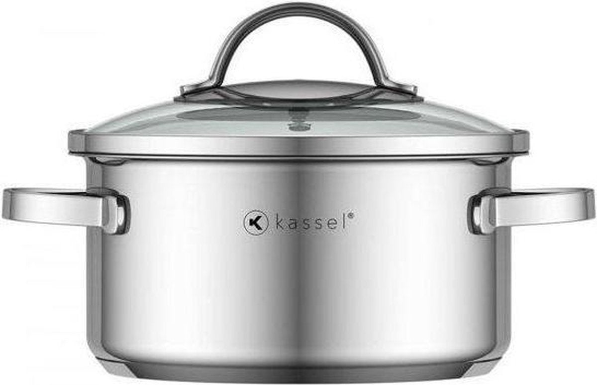 Kassel Alice – Kookpan met deksel - Ø 18 cm – RVS