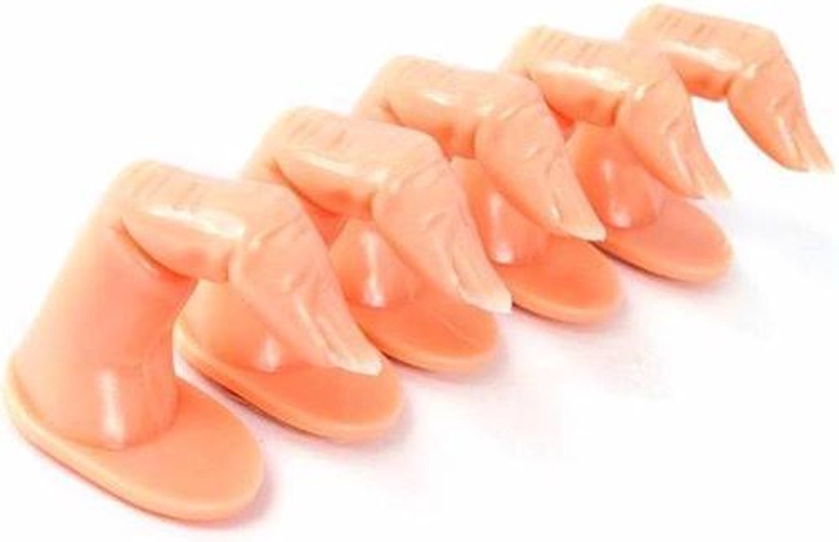 Nailart oefen vinger set van 5 stuks - Zelfklevende oefen vinger