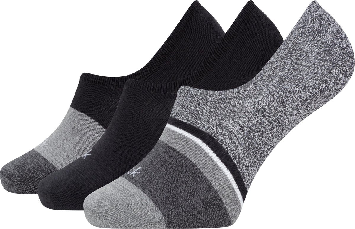 Calvin Klein Sustainable Flat Knit Liner Ben 3P Heren Sokken - Maat One Size