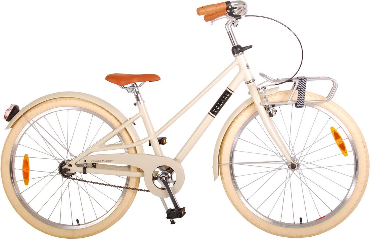 Volare Melody Kinderfiets - Meisjes - 24 inch - Zand - Prime Collection