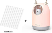 Hummi Roze Care Bear met Filterset (10 Stuks) - Geur Verspreider - USB Humidifier - Luchtreiniger - Luchtbevochtiger - Aromatherapie - Diffuser Aromatherapie - Led Verlichting - Diffuser - Diffuser Aroma