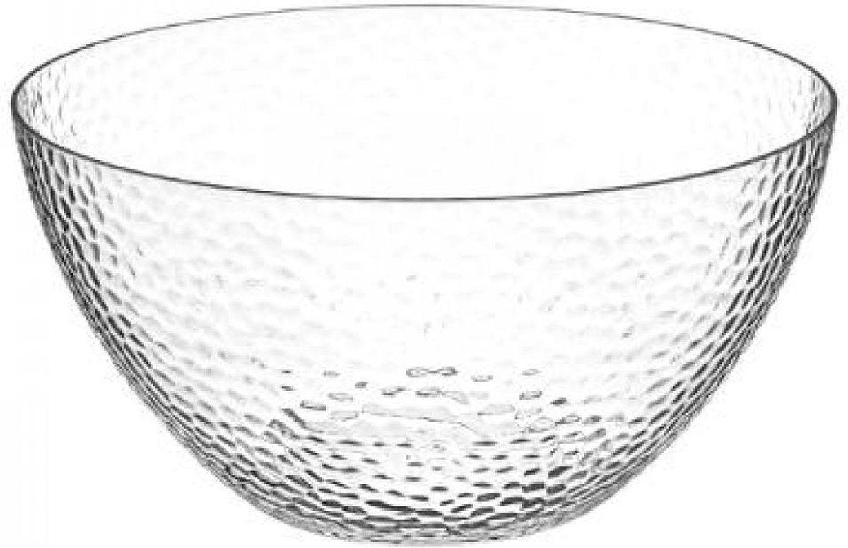 Slakom/serveerschaal Transparant - 25 cm * 15 cm - polystyreen