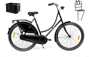 Wheelerz Omafiets 28 Zwart met REK en KRAT