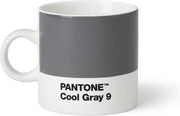 Pantone Espressokop 120 Ml Keramiek Donkergrijs/wit