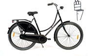 Wheelerz omafiets glans zwart met voordrager