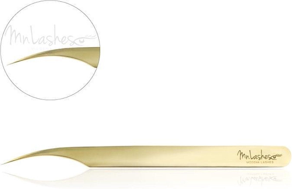 Modena Lashes Gouden Wimperpincet 007-scheiding