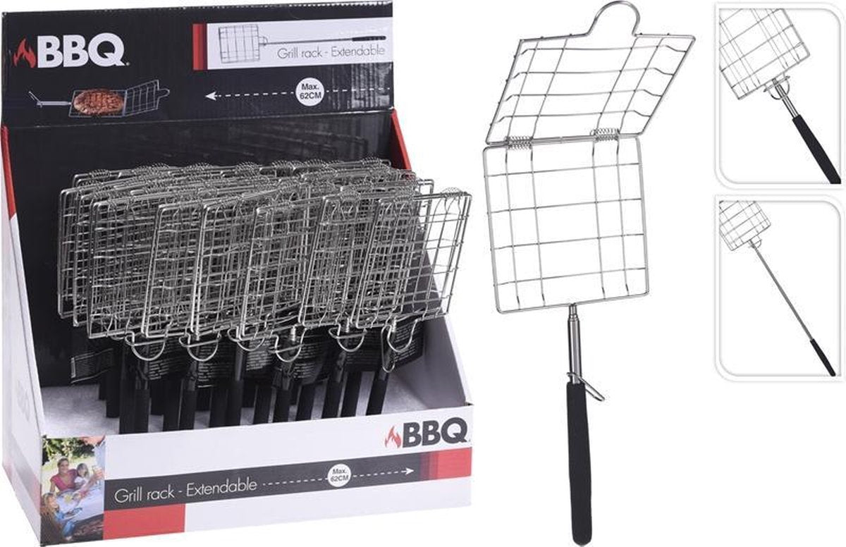 BBQ grillrek uitschuifbaar - 60 cm