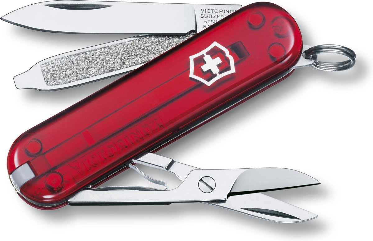 Victorinox Classic SD Rubin Zakmes - 7 Functies - Rood