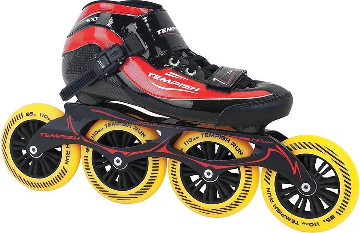 Tempish Gt 500 110 Inline Speed Skates Unisex Zwart/rood Maat 44