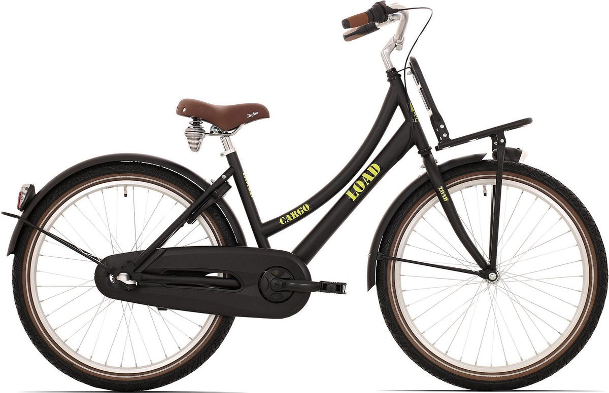 bikefun load 26 meisjesfiets met 3 versnellingen remnaaf - mat zwart