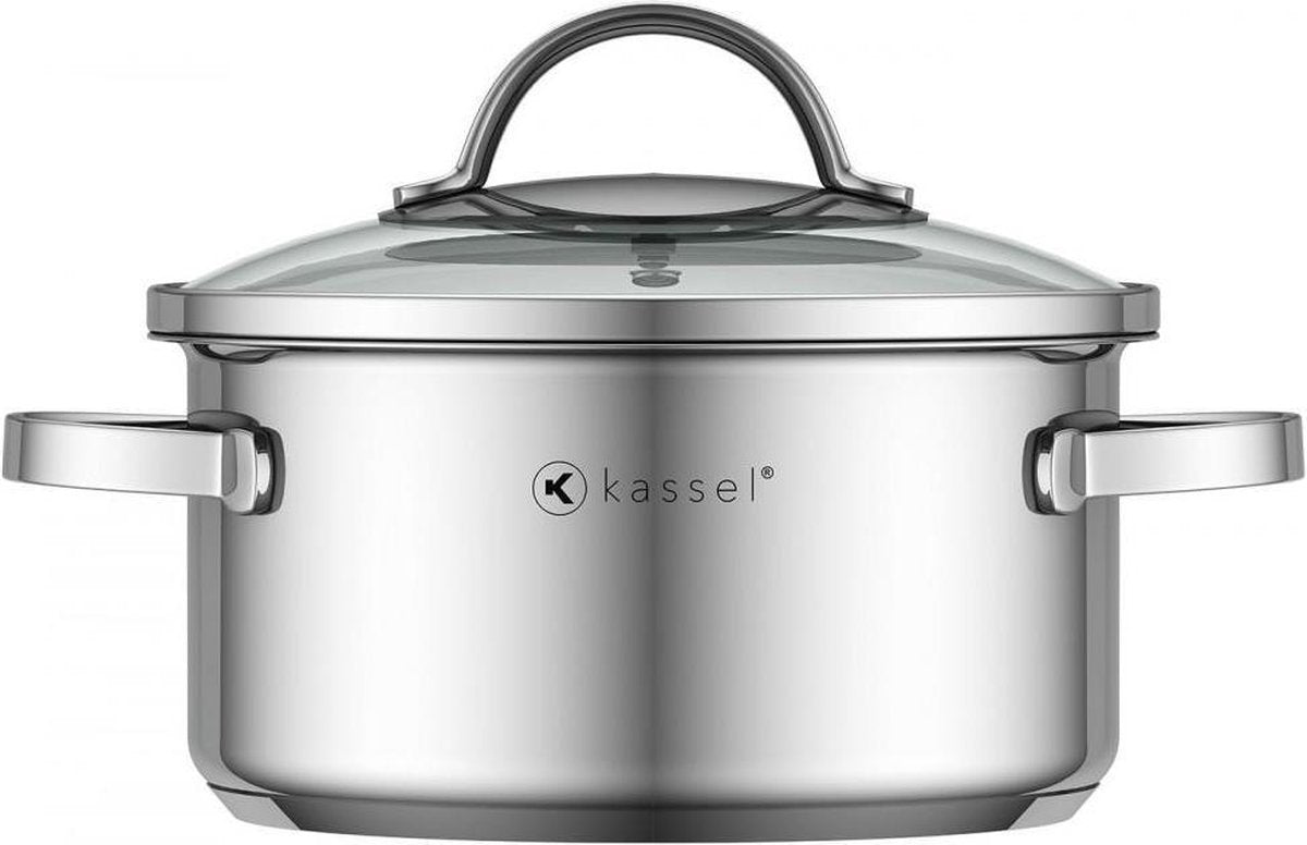 Kassel Alice – Kookpan met deksel - Ø 16 cm – RVS