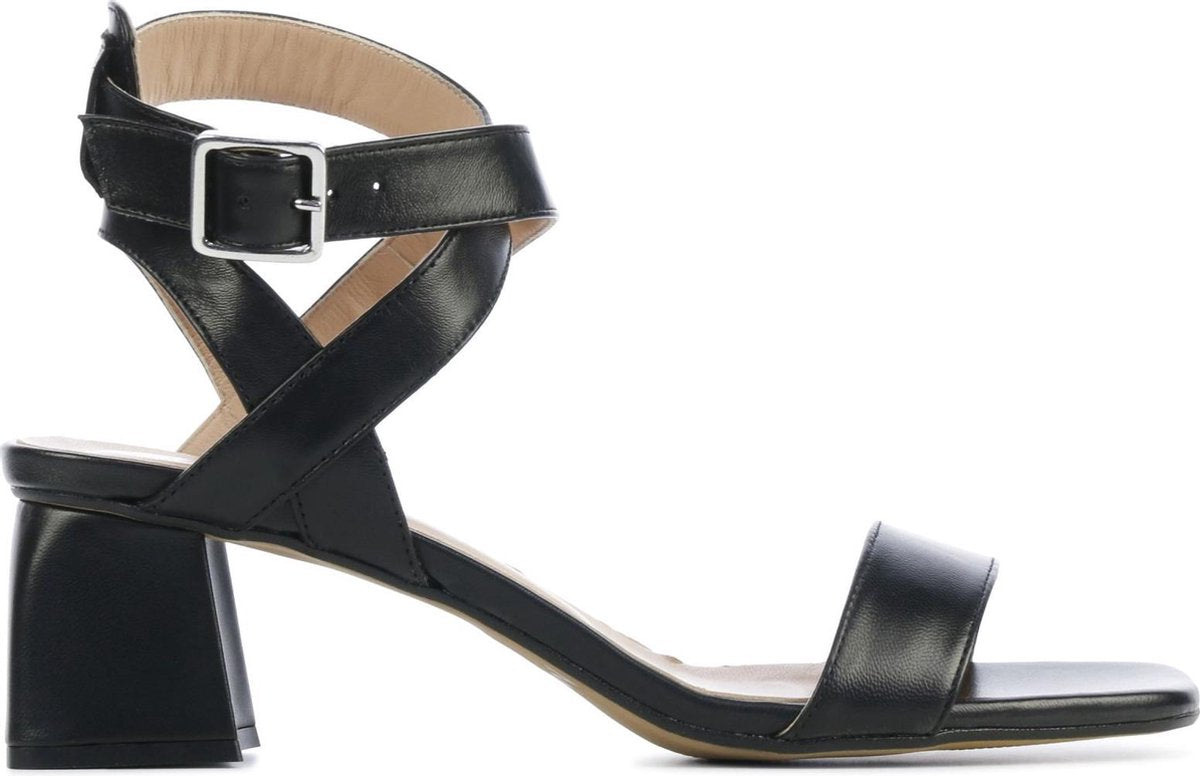 Mace Vrouwen Leren  Sandalen / Damesschoenen M1085 - Zwart - Maat 38