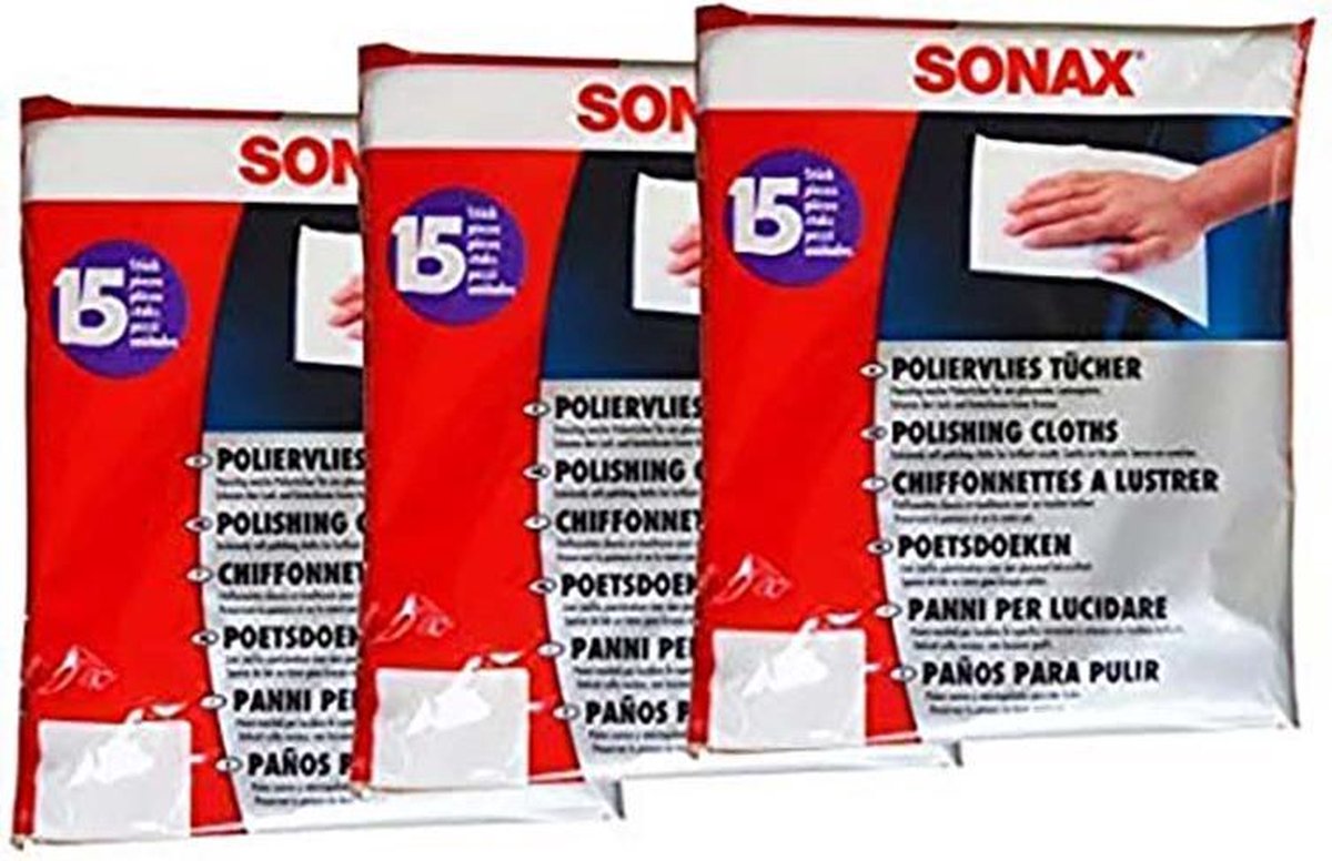 30 x SONAX polijstvliesdoeken