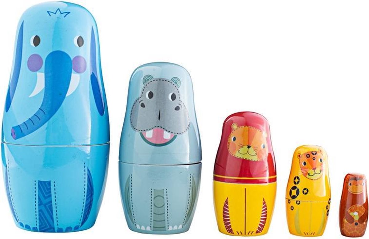 Tidlo Houten Matruschka / Matroesjka Jungle T0533
