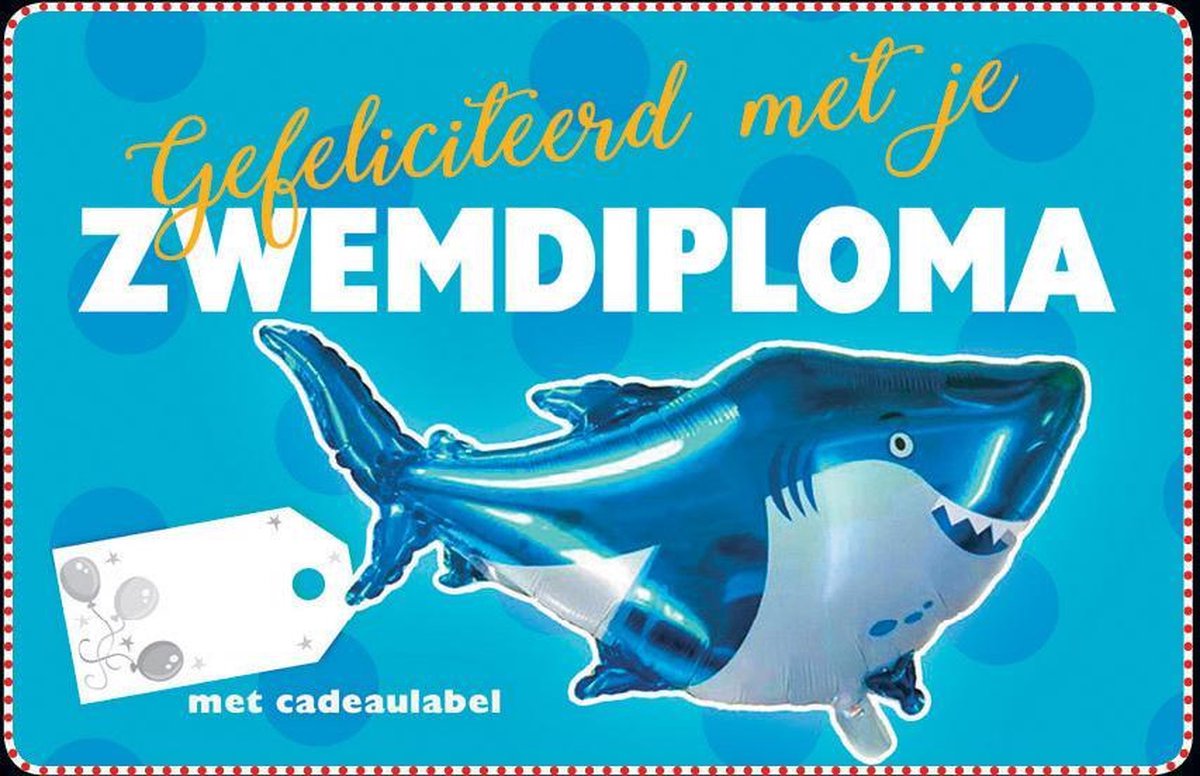 Folie ballon Zwemdiploma