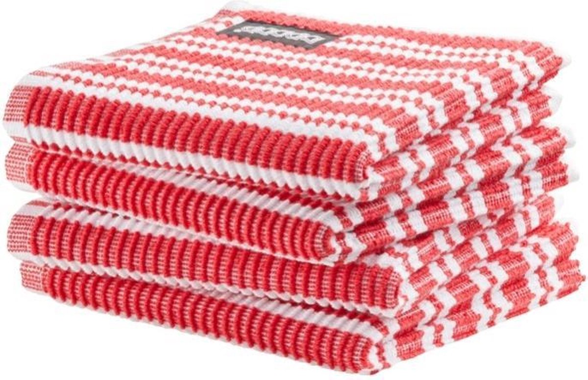 DDDDD vaatdoek Classic Clean classic red (30 x 30 cm) per 4 stuks