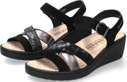 Mobils by Mephisto PIETRA dames sandaal - zwart - breed leest - maat 35
