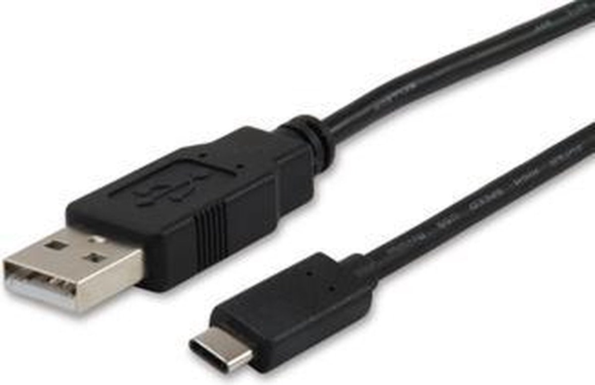 Equip 12888107 USB-kabel 1 m USB 2.0 USB A USB C Zwart