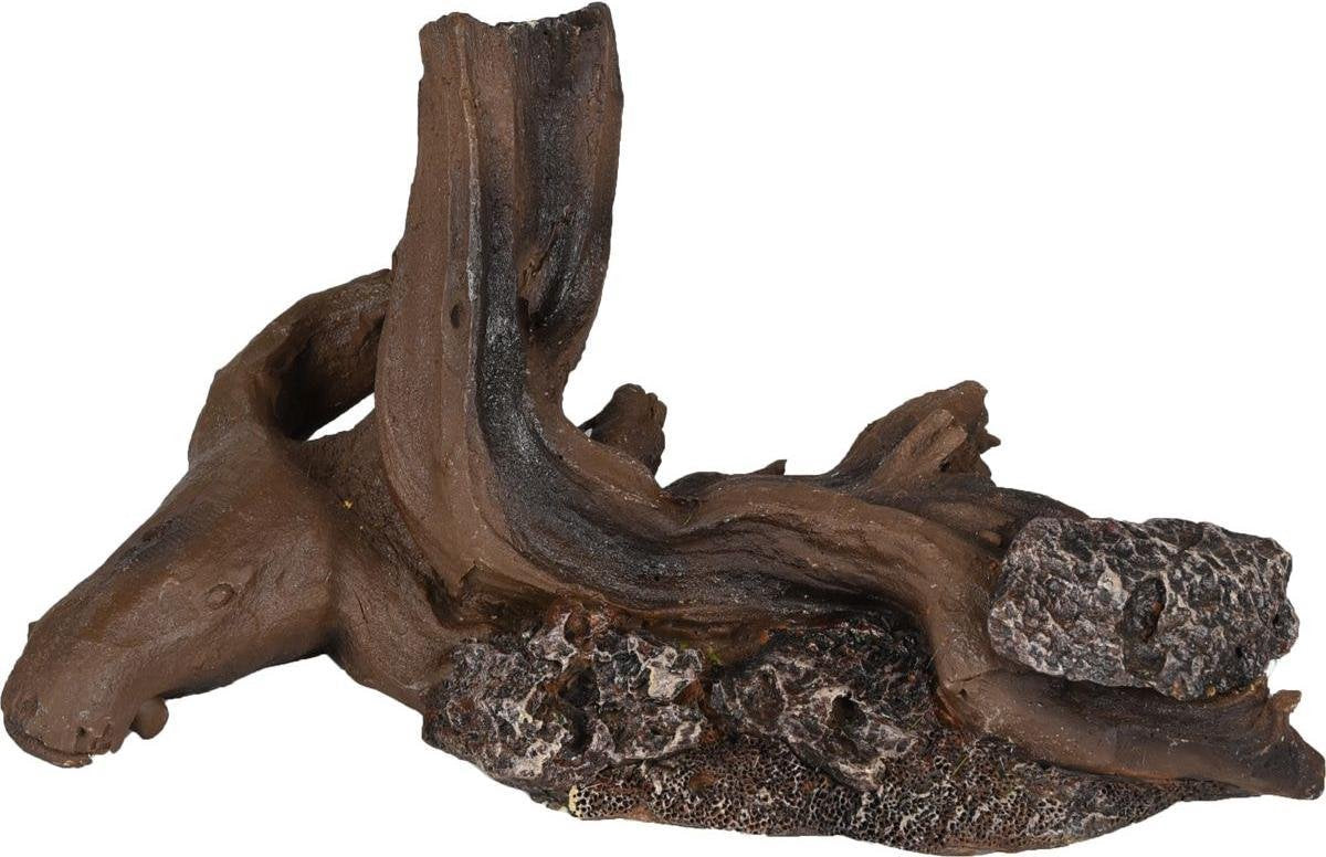 Flamingo Aquarium Zeno stronk+steen - Bruin - 19 x 10 x 9 cm