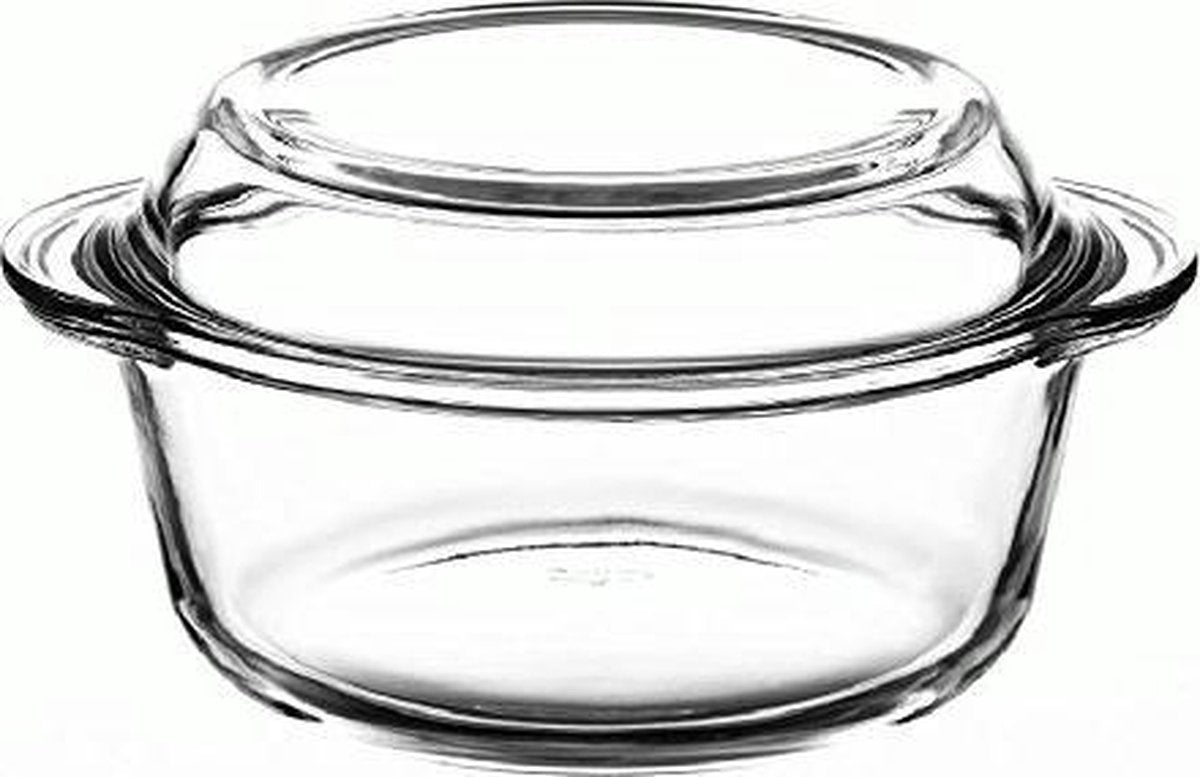 Borcam Ronde Ovenschaal - met deksel- 3000cc- 1 stuk