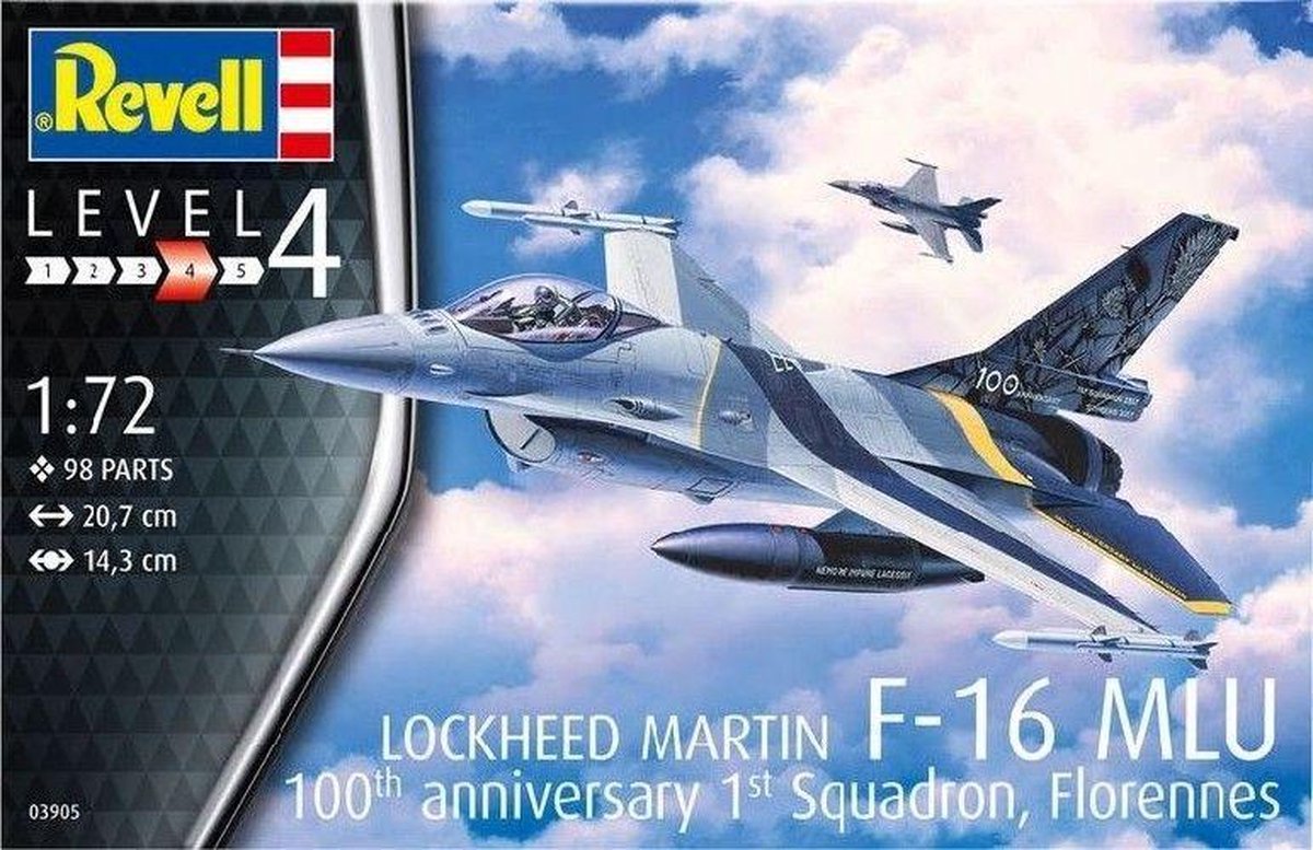 F-16 MLU Revell - schaal 1 -72 - Bouwpakket Revell Luchtvaart