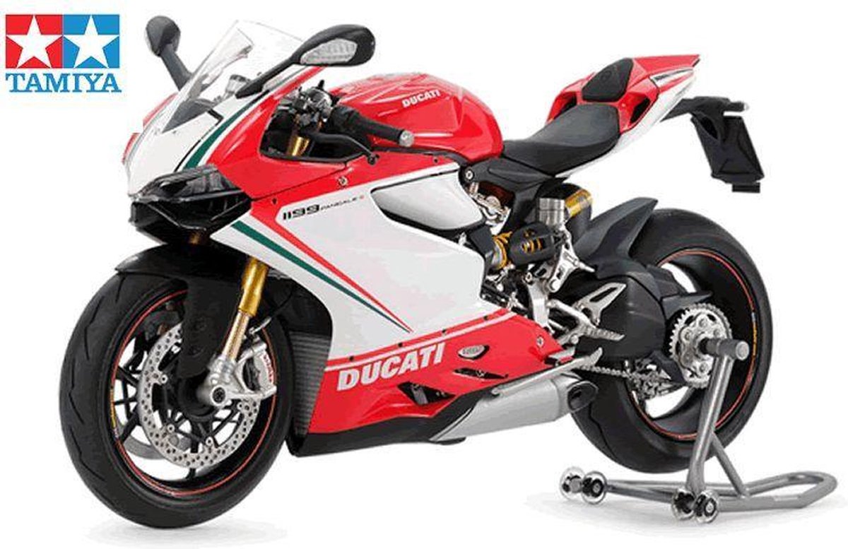 Ducati 1199 Panigale S Tricolore - Tamiya Modelbouw Pakket  1:12