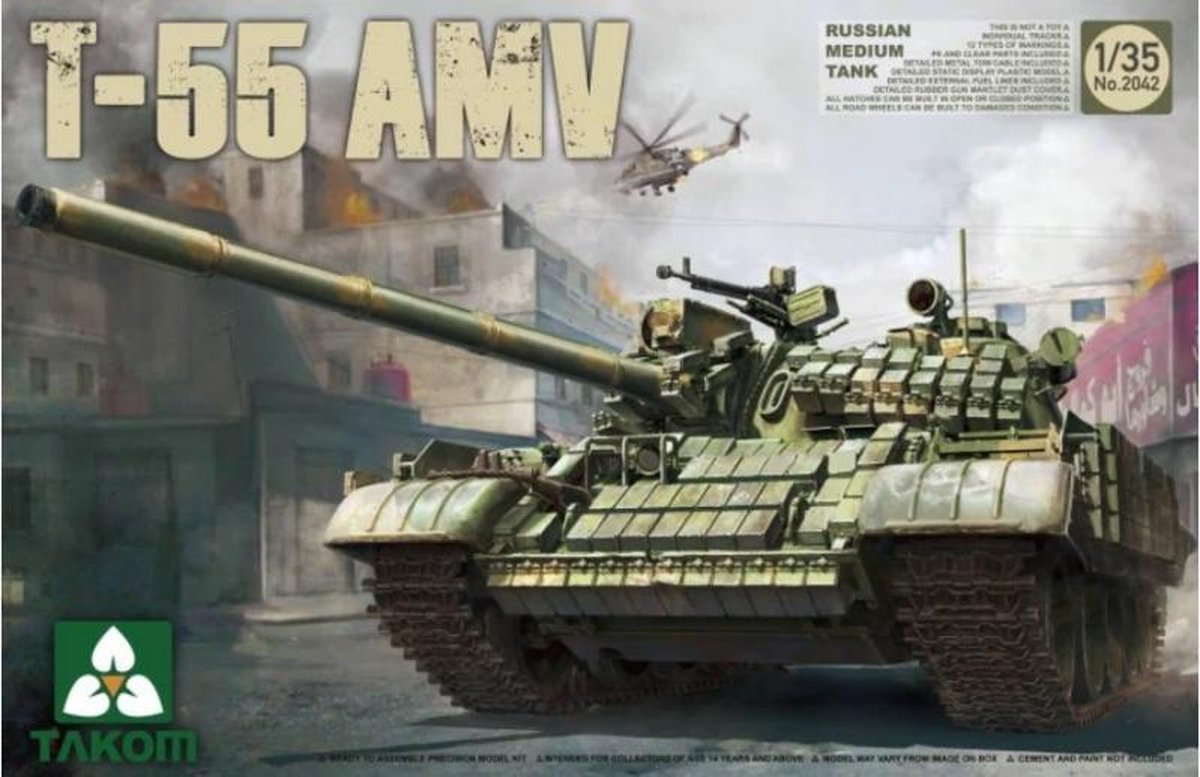 Takom | 2042 | T-55 AMV Russian Medium Tank | 1:35