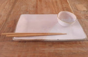 Kitchen Trend 1 persoons sushi servies set Stone roze - 3 delig