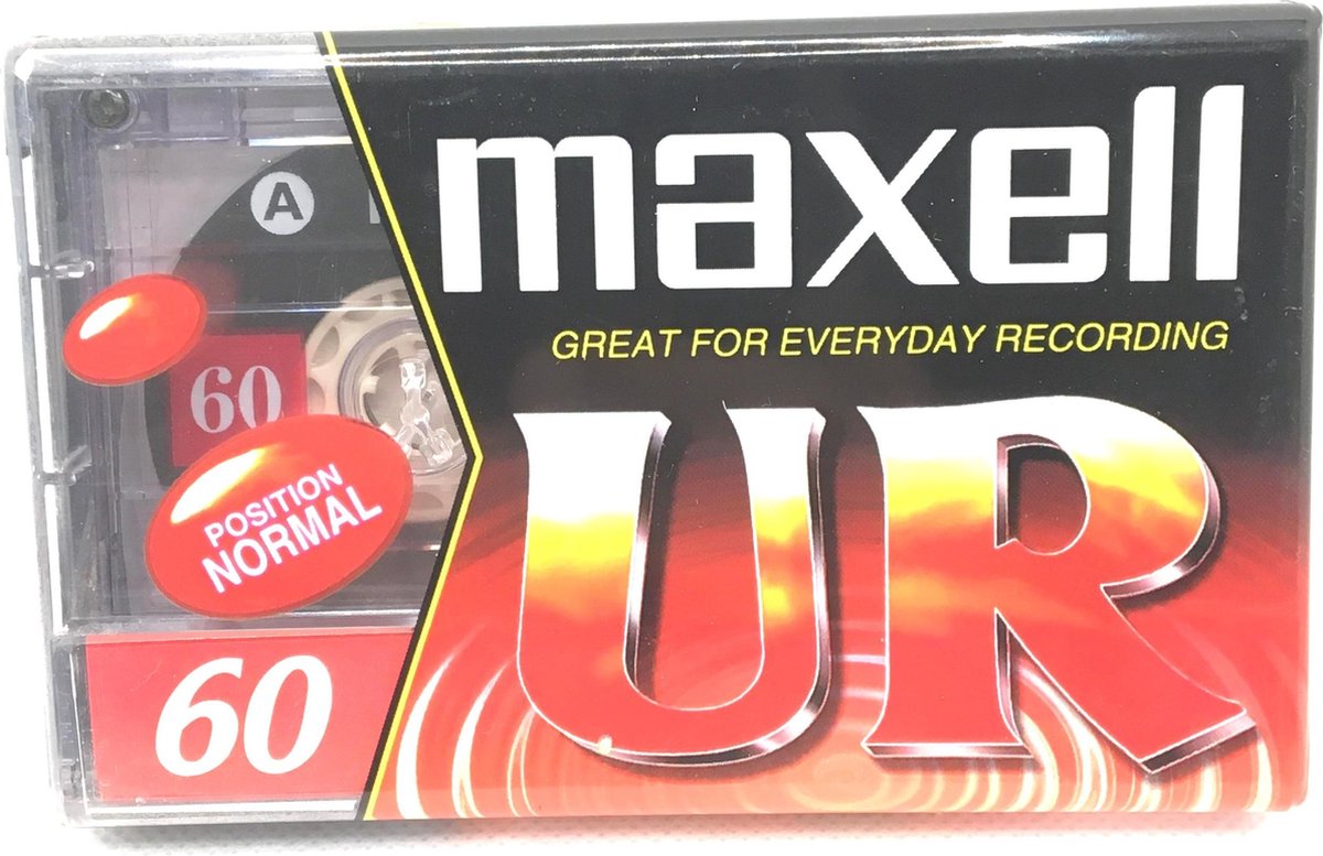 Maxell UR 60 position normal Cassettebandje- Uiterst geschikt voor alle opnamedoeleinden / Sealed Blanco Cassettebandje / Cassettedeck / Walkman.