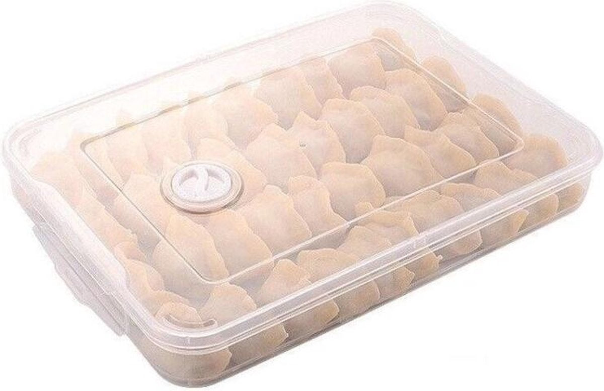 WiseGoods Vershoudbakje voor In Koelkast - Bewaardoos voor Voedsel - Lunchbox - Organizer - Magnetron veilig - Transparant