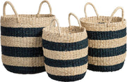 Dulaire Zeegras Mand Strepen Blauw 3 st. Ø 40 cm