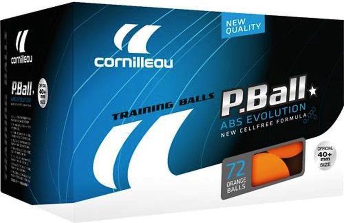 Cornilleau Pro Tafeltennisballen - 72 stuks - Oranje