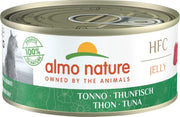 Almo Nature  HFC Jelly  Anti-Haarbal Natvoer voor Katten - 24 x 150g - Tonijn - 24 x 150 gram