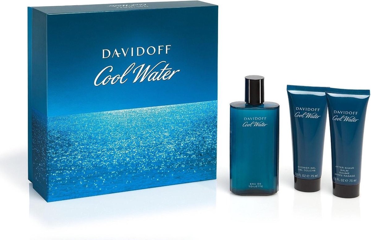 Davidoff - Eau de toilette - Cool Water 125ml eau de toilette + 75ml Showergel + 75ml Aftershave Balm - Gifts ml