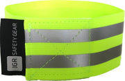 JGR Safety gear Veiligheids armbanden| Reflecterende armband | Sport armbanden |  Wielrennen / Hardlopen veiligheidsband |armbanden armband hardloop wielren sport fiets hardloop zichtbaarheid - Geel