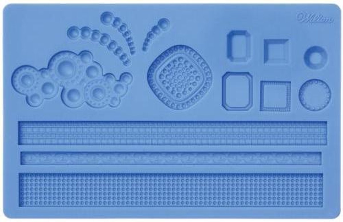 Siliconen mal - Jewelry Designs / diamanten sieraden motief - Wilton